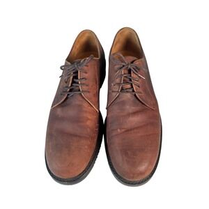Cole Haan Mens 10 M Brown Leather Lace Up Oxford Dress Shoes‎ Made in Korea